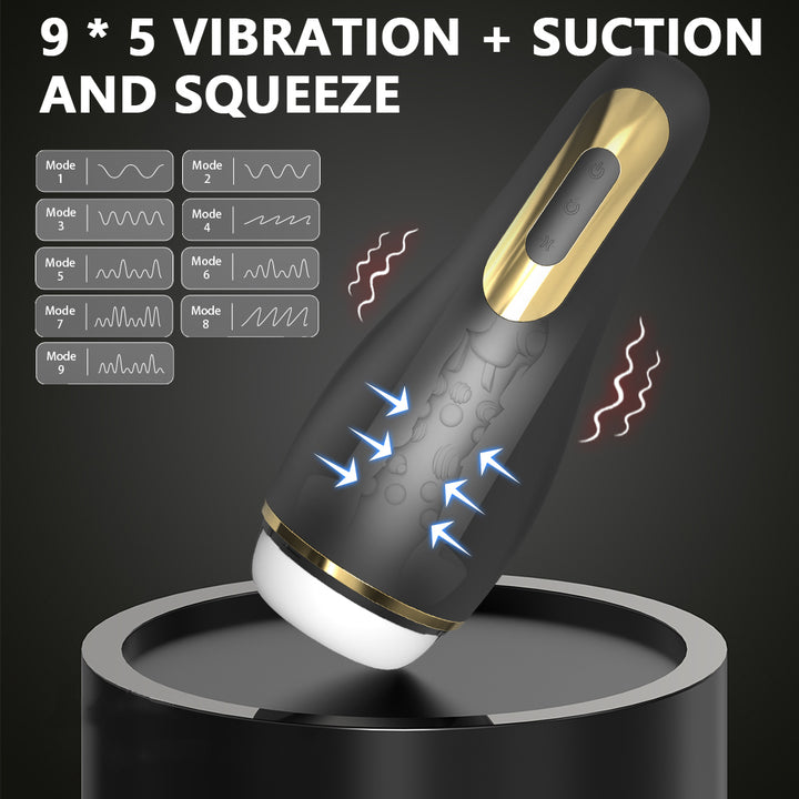 YoYoLemon Male Masturbator with Vibrating, Sucking and Squeeze, Realis YoYoLemon Male Masturbator with Vibrating, Sucking and Squeeze, Realis