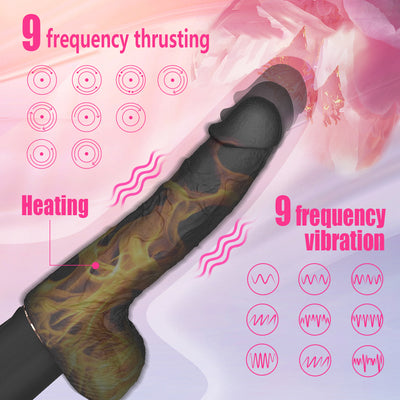 Realistic Dildo Vibrator, Thrusting and Heating and Vibrating, Suction Cup For Hand Free 2