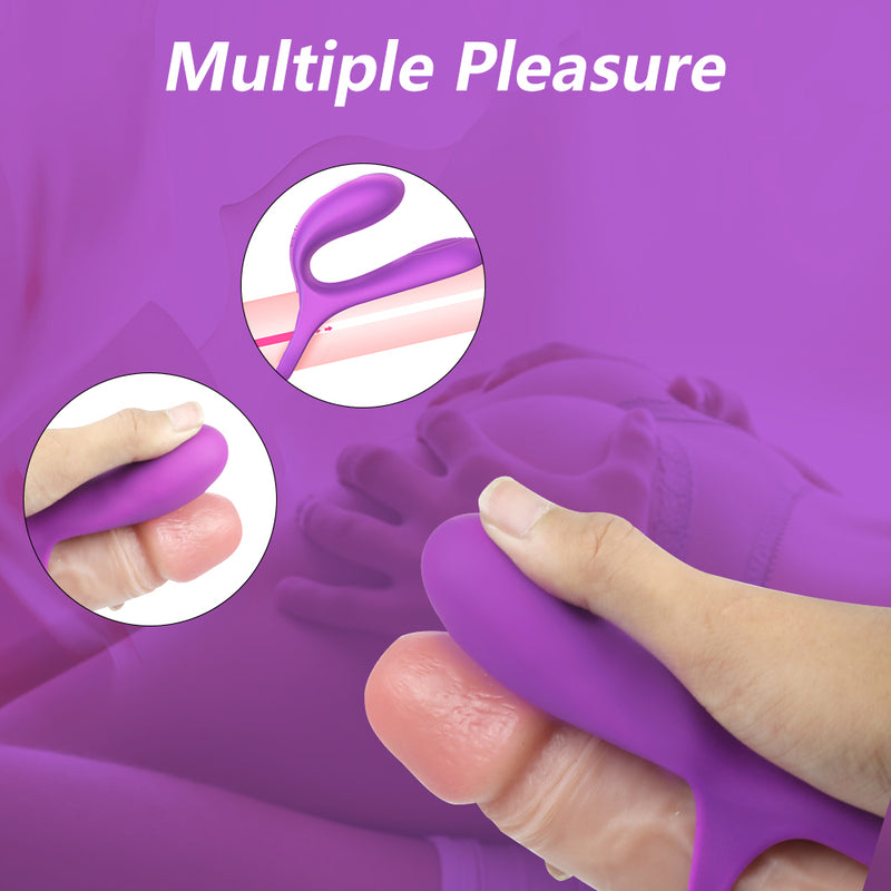 Vibrating Cock Ring for Couples, Waterproof and Rechargeable - YoYoLemon 2