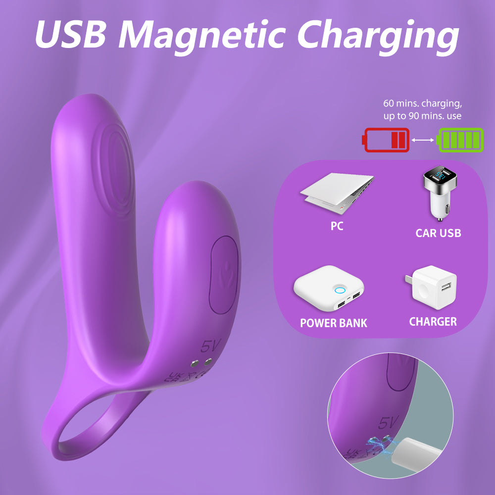Vibrating Cock Ring for Couples, Waterproof and Rechargeable - YoYoLem YoYoLemon Vibrating Cock Ring for Couples, Waterproof and Rechargeable - YoYoLem YoYoLemon