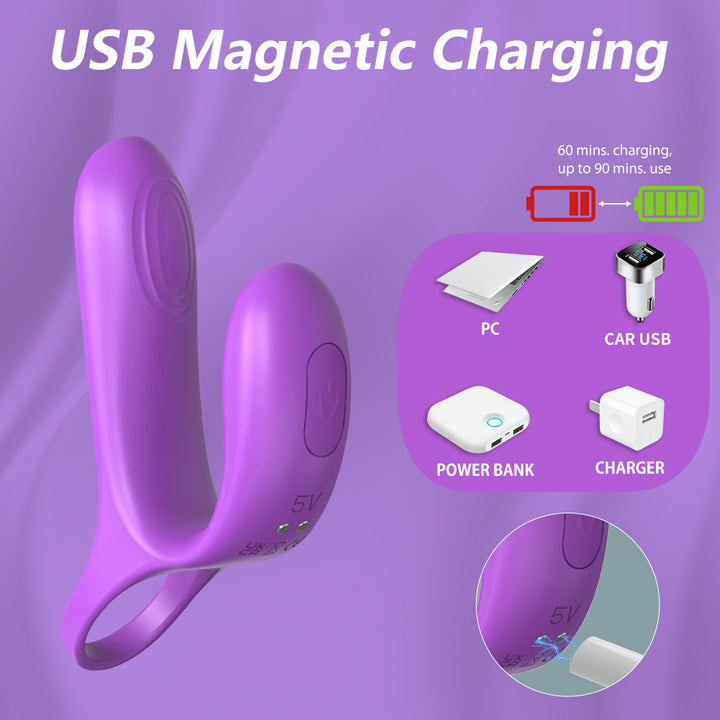Vibrating Cock Ring for Couples, Waterproof and Rechargeable - YoYoLem YoYoLemon Vibrating Cock Ring for Couples, Waterproof and Rechargeable - YoYoLem YoYoLemon