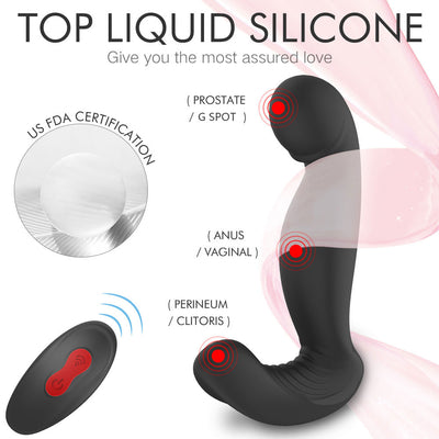 YoYoLemon 360° Rotating Vibrating Prostate Massager P-Spot Vibrator Anal Sex Toy for Men, Women and Couples 2
