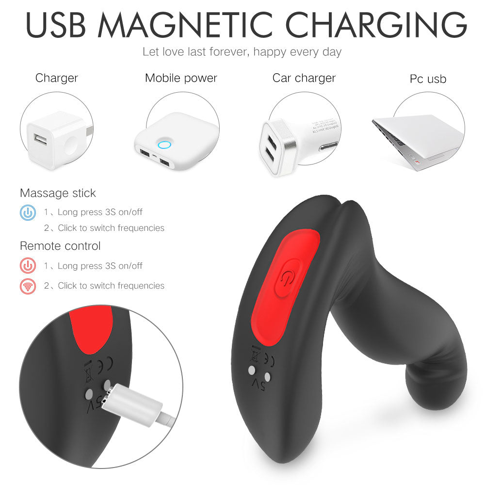 YoYoLemon 360 Rotating Vibrating Prostate Massager P-Spot Vibrator An YoYoLemon 360 Rotating Vibrating Prostate Massager P-Spot Vibrator An