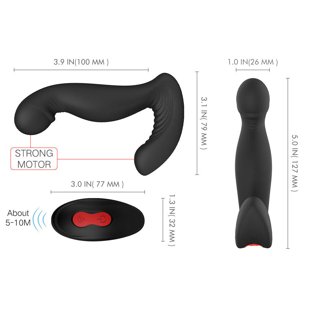 YoYoLemon 360 Rotating Vibrating Prostate Massager P-Spot Vibrator An YoYoLemon 360 Rotating Vibrating Prostate Massager P-Spot Vibrator An