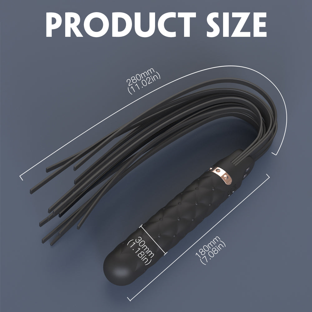 YoYoLemon Flogger Vibrator, Faux Leather Whip Vibe for Couples YoYoLemon Flogger Vibrator, Faux Leather Whip Vibe for Couples
