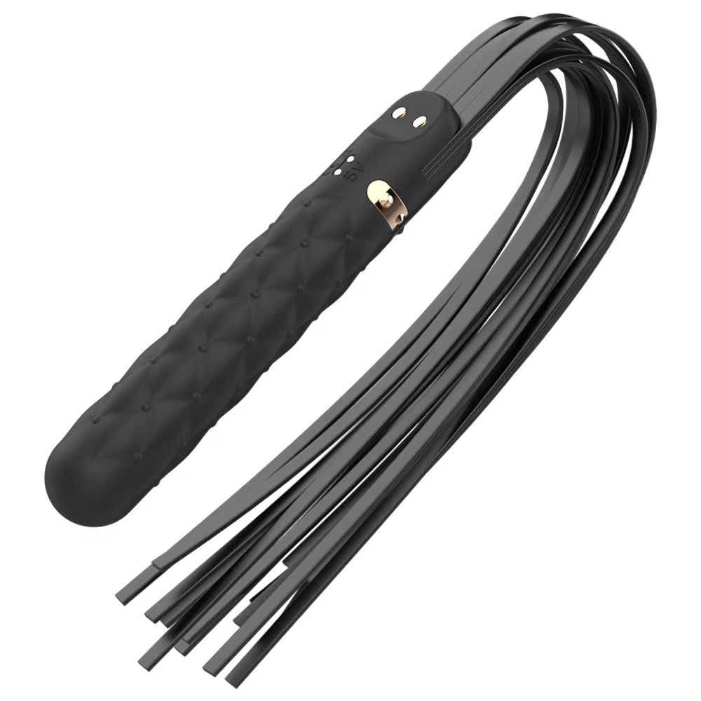 YoYoLemon Flogger Vibrator, Faux Leather Whip Vibe for Couples YoYoLemon Flogger Vibrator, Faux Leather Whip Vibe for Couples