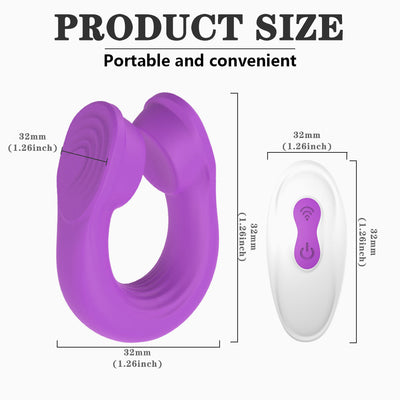 YoYoLemon Male Masturbator Vibrating Men Masturbation Glans and Penis Vibrator Vibe Cock Ring Adult Sex Toys, Purple 6