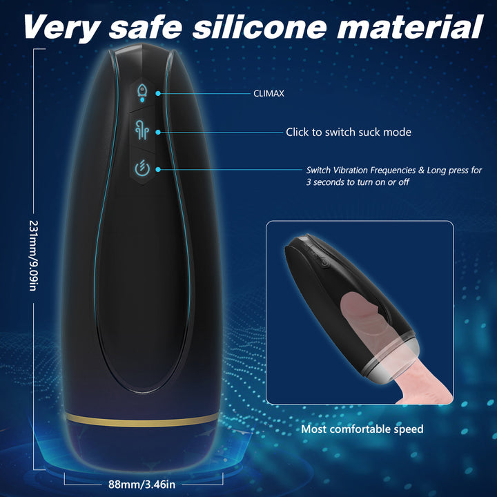 YoYoLemon Male Masturbator with Vibrating and Suction, Realistic Textu YoYoLemon Male Masturbator with Vibrating and Suction, Realistic Textu