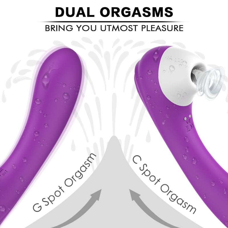 YoYoLemon Nipple and Clitoral Sucking Vibrator for Women Adult Sex Toys, Purple 4