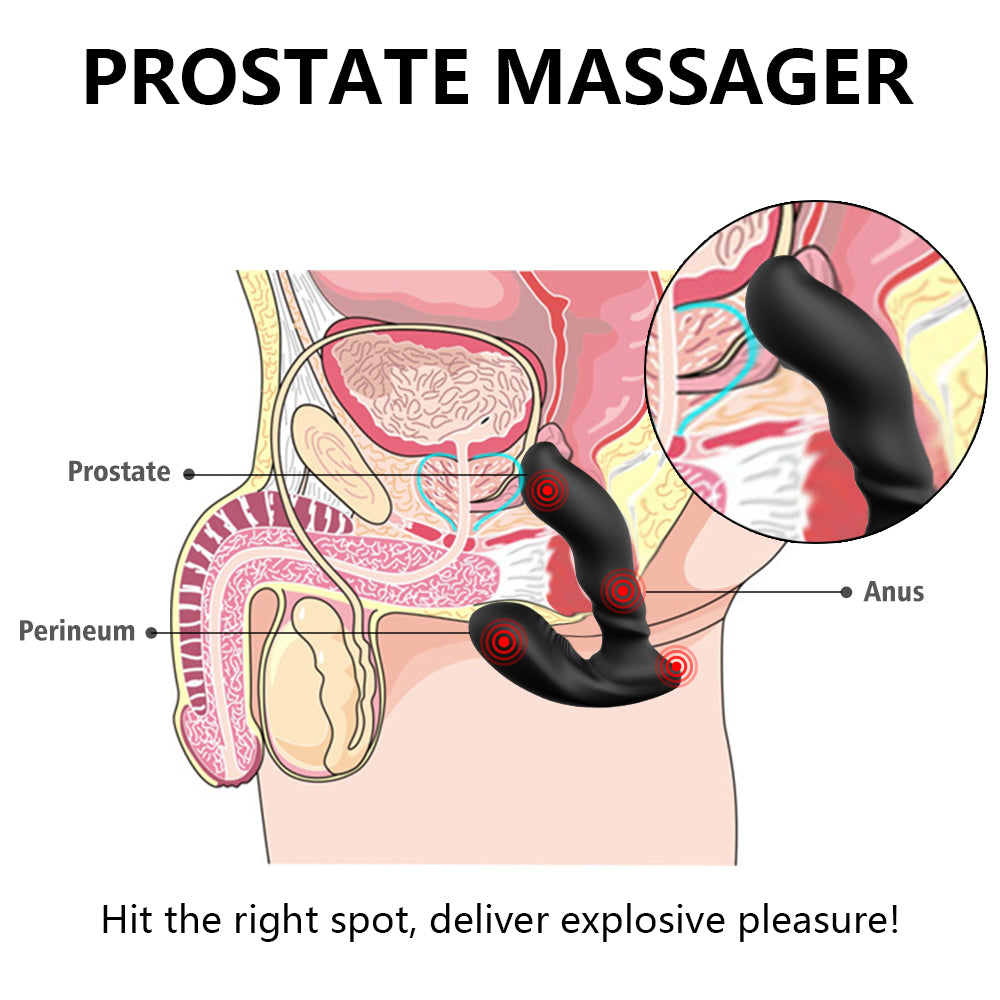 YoYoLemon Prostate Massager Anal Adult Sex Toys for Men, Black YoYoLemon Prostate Massager Anal Adult Sex Toys for Men, Black
