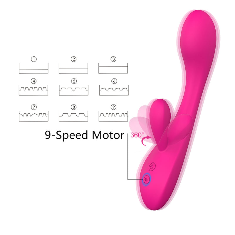 YoYoLemon Rabbit Vibrator for Vagina G Spot and Clitoral Adult Sex Toys for Women, Pink 3