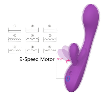 YoYoLemon Rabbit Vibrator for Vagina G Spot and Clitoral Adult Sex Toys for Women, Purple 3