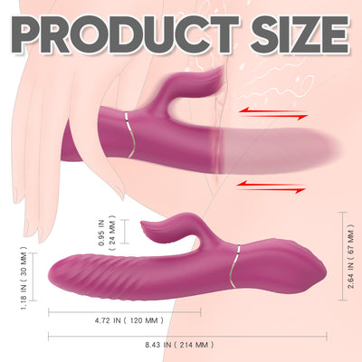 YoYoLemon Rabbit Vibrator for Women with 9 Thrusting and 9 Vibration Modes for Vagina G Spot and Clitoral Adult Sex Toys 6
