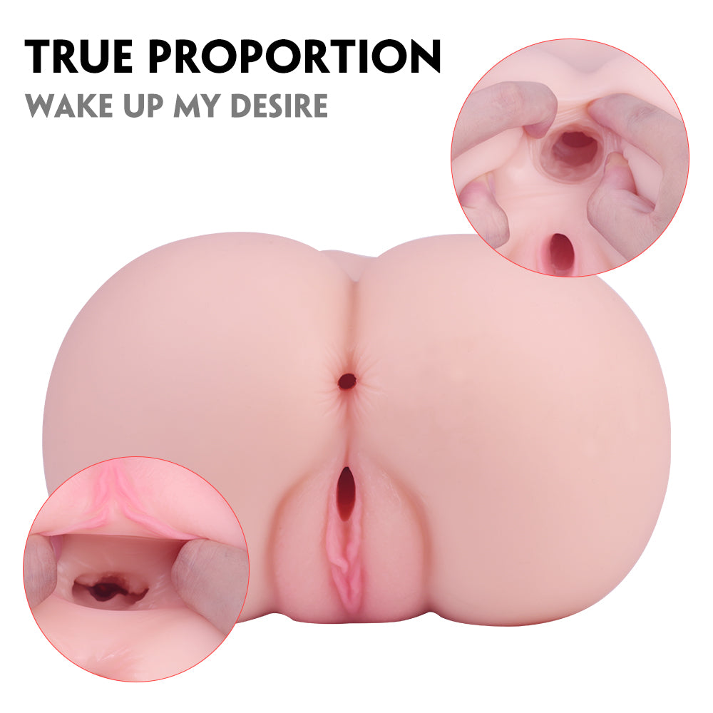 YoYoLemon Realistic Vagina and Butt Masturbator, Adult Sex Toys for Ma