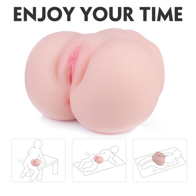 YoYoLemon Realistic Vagina and Butt Masturbator, Adult Sex Toys for Male 5