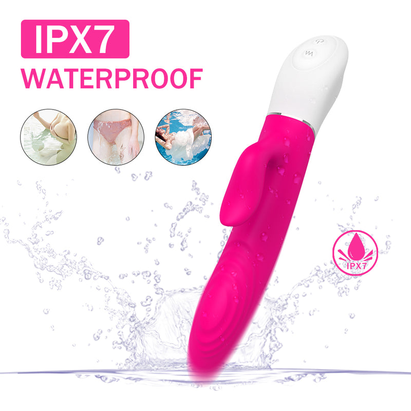 YoYoLemon Smart Heating Rabbit Vibrator for Women with 9 Thrusting for Vagina G Spot and Clitoral Adult Sex Toys, Intense Pink 4