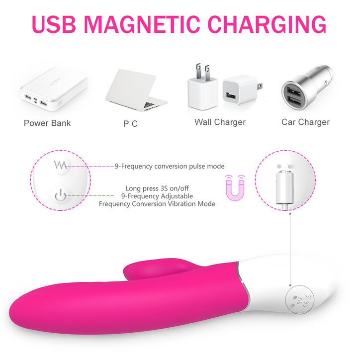 YoYoLemon Smart Heating Rabbit Vibrator for Women with 9 Thrusting for YoYoLemon Smart Heating Rabbit Vibrator for Women with 9 Thrusting for
