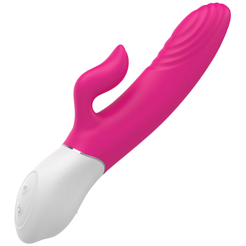 YoYoLemon Smart Heating Rabbit Vibrator for Women with 9 Thrusting for Vagina G Spot and Clitoral Adult Sex Toys, Intense Pink