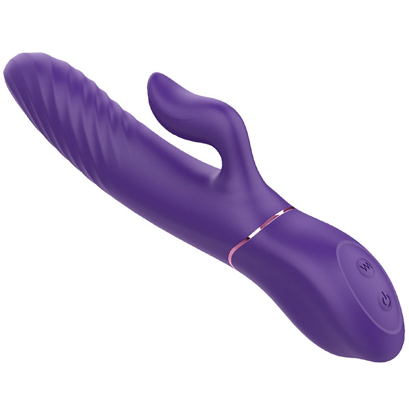 YoYoLemon Smart Heating Rabbit Vibrator for Women with 9 Thrusting for Vagina G Spot and Clitoral Adult Sex Toys, Purple