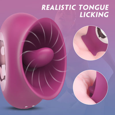 YoYoLemon Tongue Licking Vibrator for Women Clitoral and Nipples, Adult Sex Toys 2