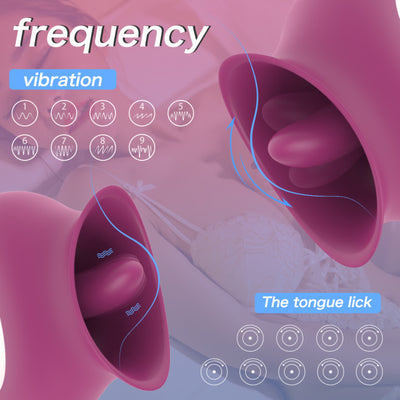 YoYoLemon Tongue Licking Vibrator for Women Clitoral and Nipples, Adult Sex Toys 3