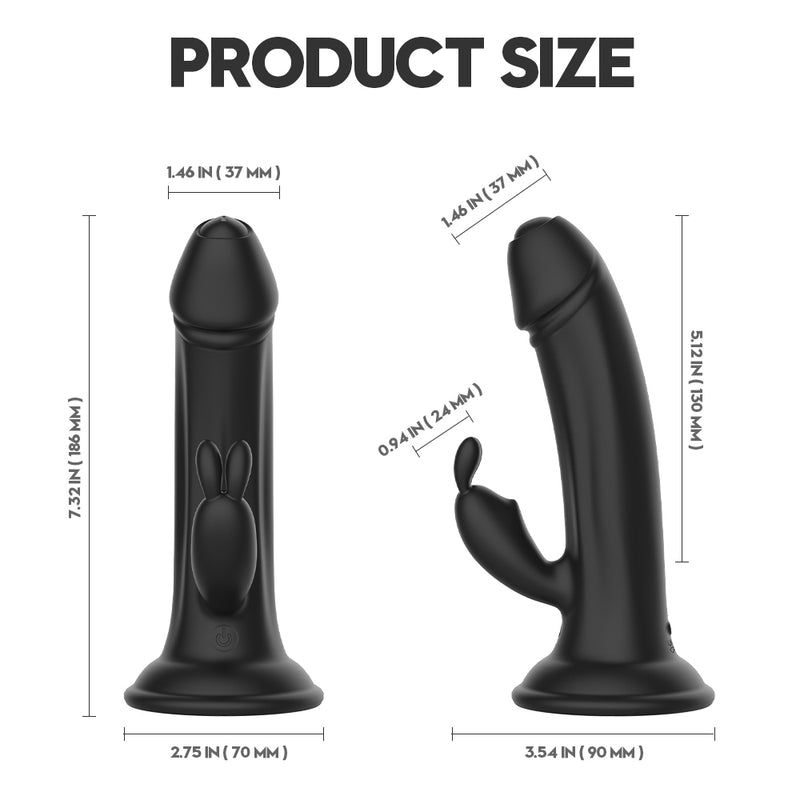 YoYoLemon Vibrating Dildo 5 Inch Penis With Suction Cup For Hand Free 4