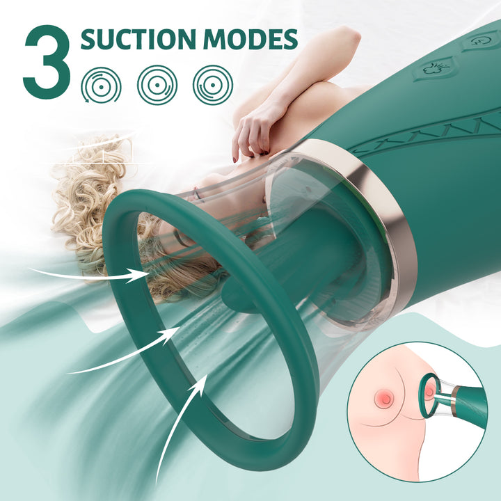 YoYoLemon Vibrating Pussy Pump with Tongue Licking Motions for Clit an YoYoLemon Vibrating Pussy Pump with Tongue Licking Motions for Clit an