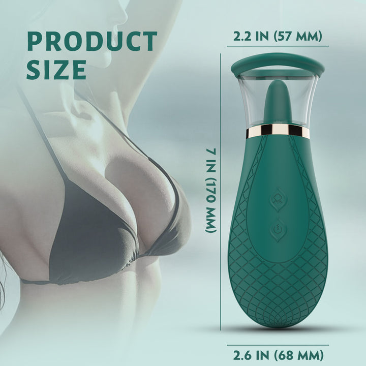 YoYoLemon Vibrating Pussy Pump with Tongue Licking Motions for Clit an YoYoLemon Vibrating Pussy Pump with Tongue Licking Motions for Clit an