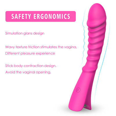 YoYoLemon Vibrator Dildo Perfect size with Stimulation G Spot Adult Sex Toys for Women, Hot Pink 2