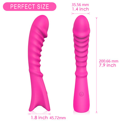 YoYoLemon Vibrator Dildo Perfect size with Stimulation G Spot Adult Sex Toys for Women, Hot Pink 4