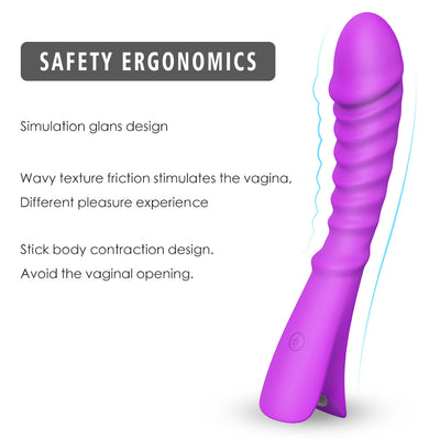 YoYoLemon Vibrator Dildo with Stimulation G Spot Perfect size Adult Sex Toys for Women, Purple 2