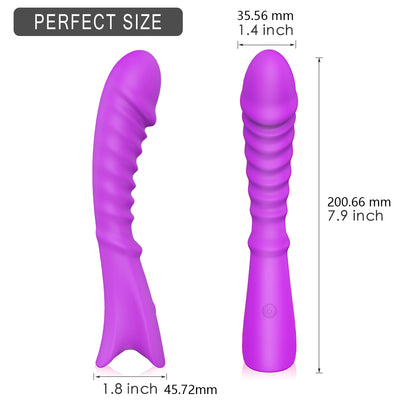YoYoLemon Vibrator Dildo with Stimulation G Spot Perfect size Adult Sex Toys for Women, Purple 4