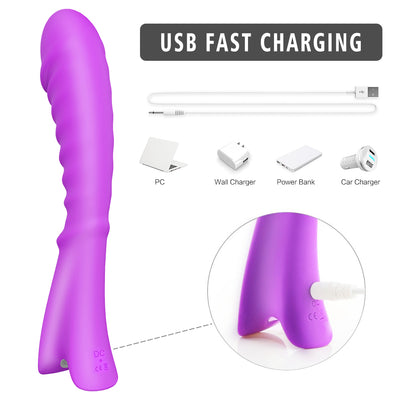 YoYoLemon Vibrator Dildo with Stimulation G Spot Perfect size Adult Sex Toys for Women, Purple 5
