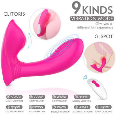 YoYoLemon Wearable Panty Vibrator with Wireless Remote Control for Clitoral and G Spot Adult Sex Toys for Women, Hot Pink 3