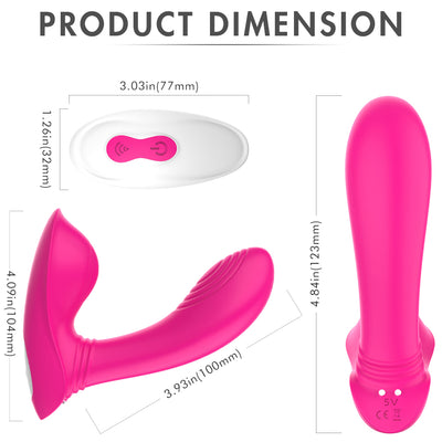 YoYoLemon Wearable Panty Vibrator with Wireless Remote Control for Clitoral and G Spot Adult Sex Toys for Women, Hot Pink 6