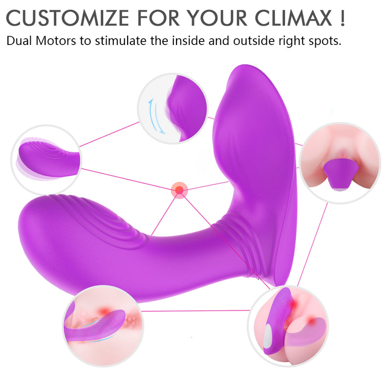 YoYoLemon Wearable Panty Vibrator with Wireless Remote Control for Clitoral and G Spot Adult Sex Toys for Women, Purple 2