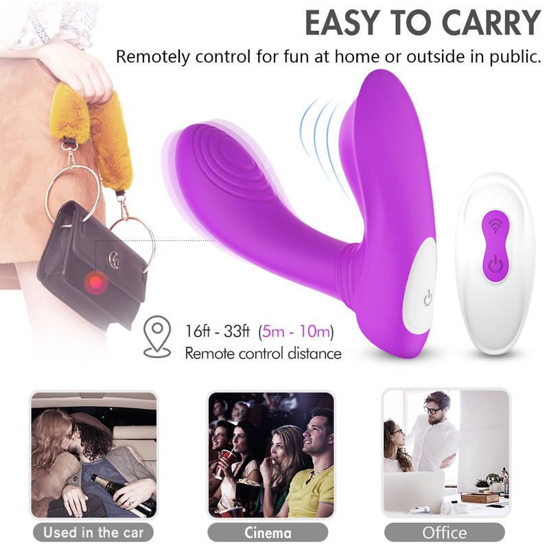 YoYoLemon Wearable Panty Vibrator with Wireless Remote Control for Clitoral and G Spot Adult Sex Toys for Women, Purple 4