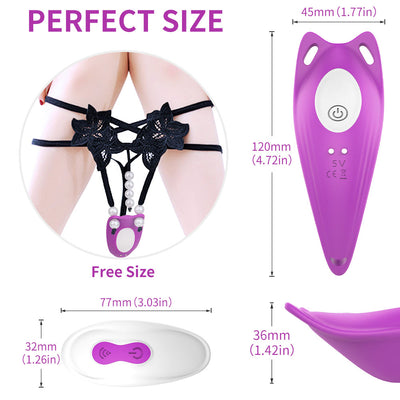YoYoLemon Wireless Remote Control Wearable Panty Vibrator for Clitoris Adult Sex Toys for Women, Purple 3